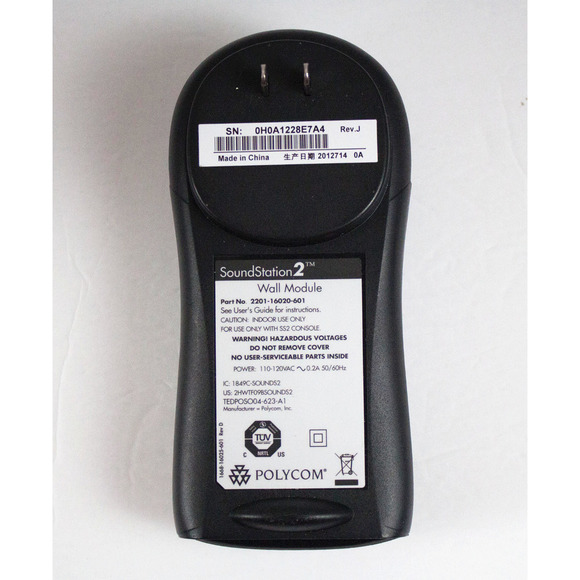 Polycom SoundStation 2 Conference Phone 2201-16200-601 With Plug - Picture 9 of 9